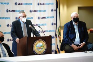 Governor Justice at a GameChanger Press Conference