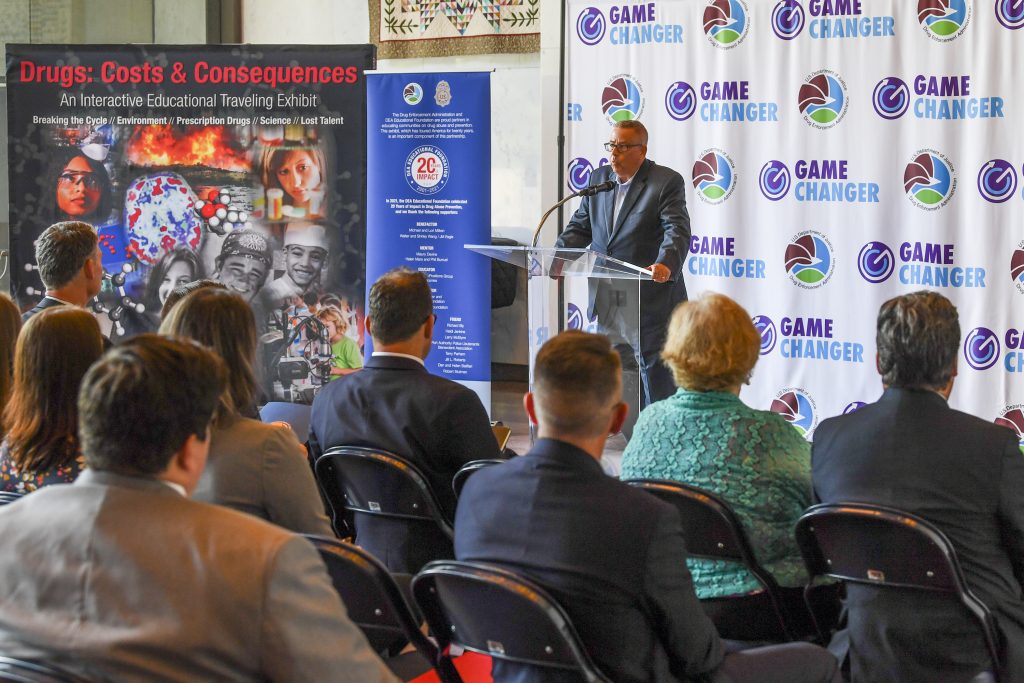 Gamechanger Executive Director Joe Boczek Address The Crowd During A Press Conference Wednesday Afternoon At The WV Cultural Center In Charleston 