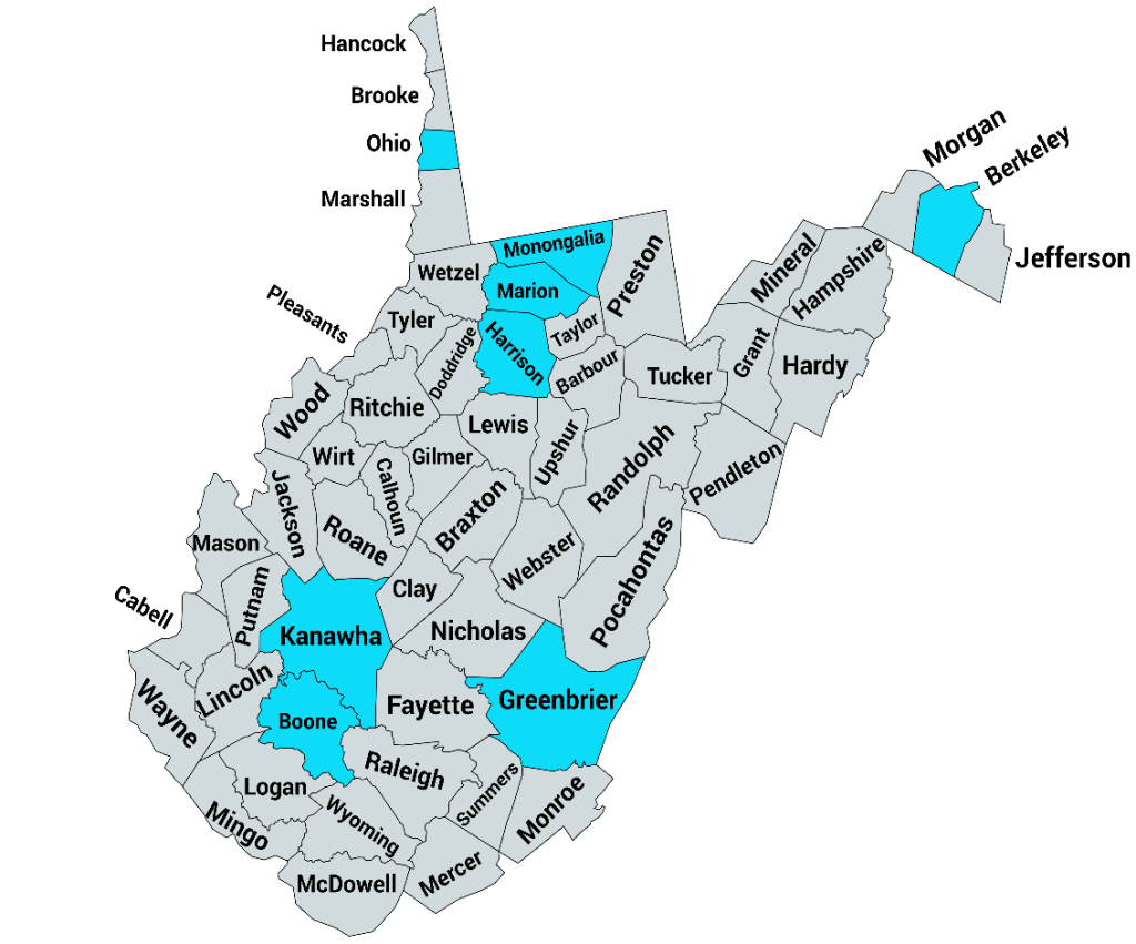 GameChanger Counties in WV